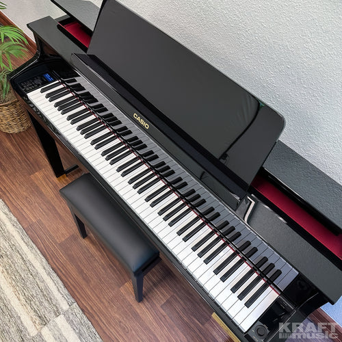 Casio Celviano Grand Hybrid GP-510 Digital Piano - Black Polish - Top view