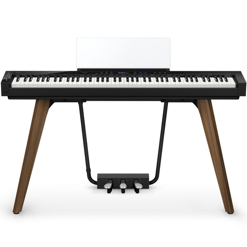 Front view of a black Casio PX-S7000 digital piano