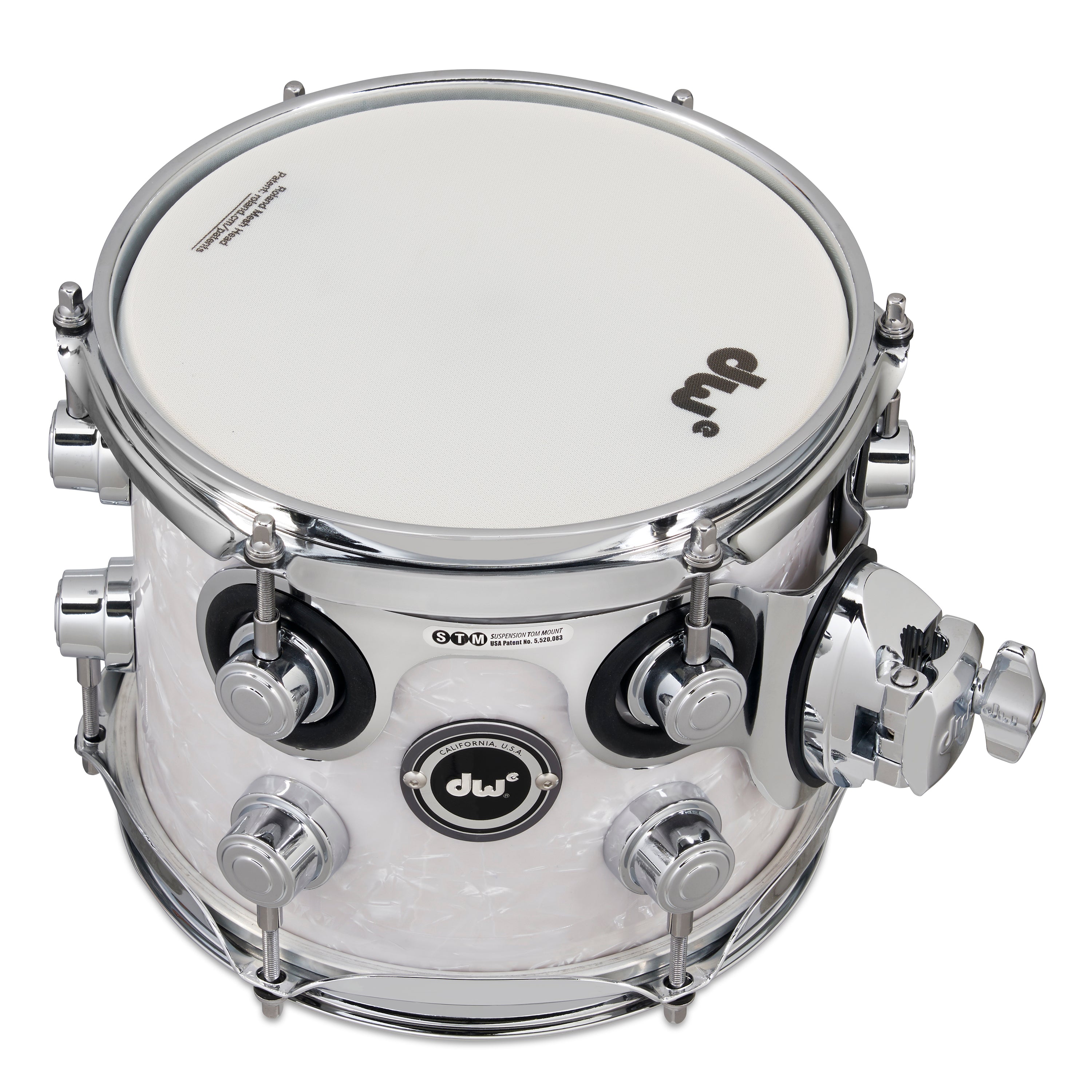 Drum Workshop DWe Rack Tom 7x8" - White Marine Pearl