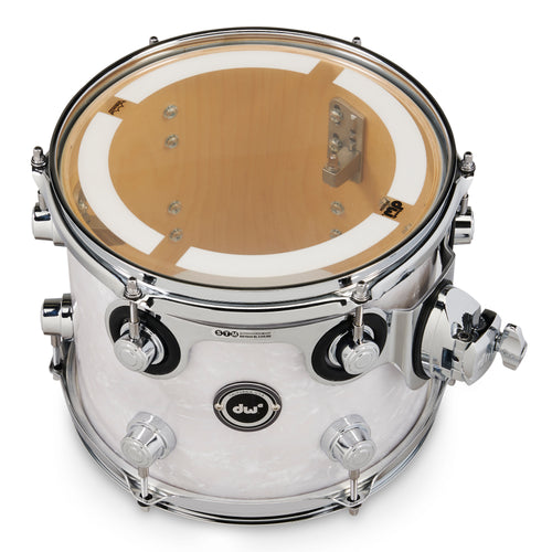 Drum Workshop DWe Rack Tom 8x10" - White Marine Pearl, View 3