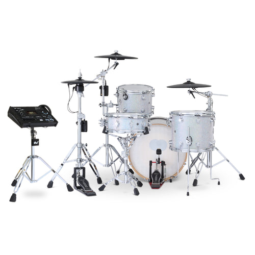 Drum Workshop DWe 4pc Kit with V71 Module and Roland Cymbals - Diamond Nebula, View 2
