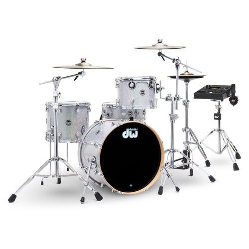 Drum Workshop DWe 4pc Kit with V51 Module and DWe Cymbals - Diamond Nebula, View 1