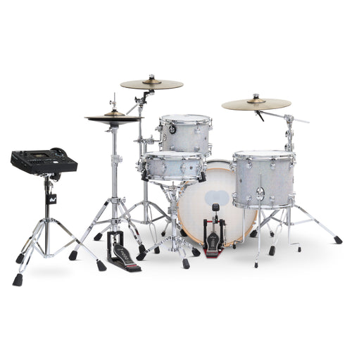 Drum Workshop DWe 4pc Kit with V51 Module and DWe Cymbals - Diamond Nebula, View 2