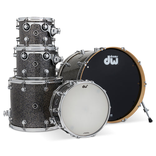Drum Workshop DEKTFP05TB070 DWe 5pc shell pack, Black Galaxy