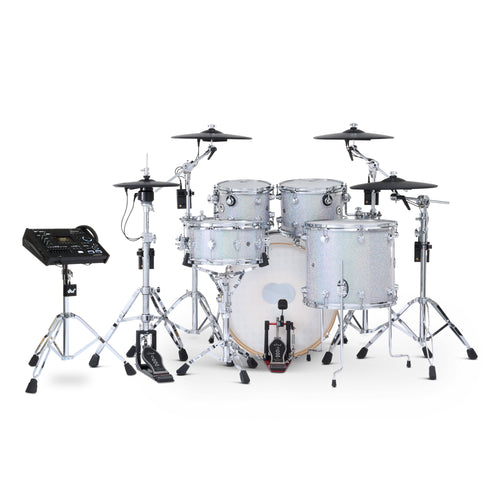 Drum Workshop DWe 5pc Kit with V71 Module and Roland Cymbals - Diamond Nebula, View 2