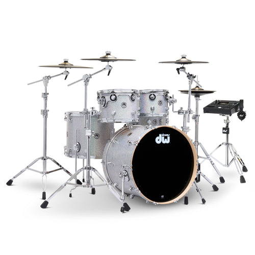 Drum Workshop DWe 5pc Kit with V51 Module and DWe Cymbals - Diamond Nebula, View 1