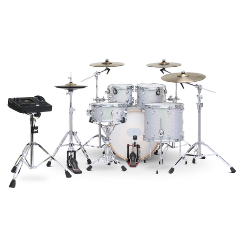 Drum Workshop DWe 5pc Kit with V51 Module and DWe Cymbals - Diamond Nebula, View 2