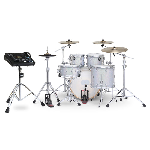 Drum Workshop DWe 5pc Kit with V71 Module and DWe Cymbals - Diamond Nebula, View 2