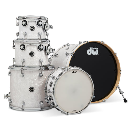 Drum Workshop DEKTFP05TBWM DWe 5pc Shell Pack, White Marine Pearl - View 1