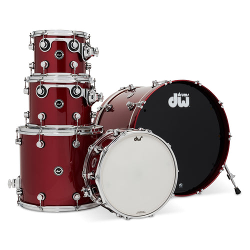 Drum Workshop DEKTLC05TBBCM DWe 5pc Shell Pack, Black Cherry Metallic - View 1