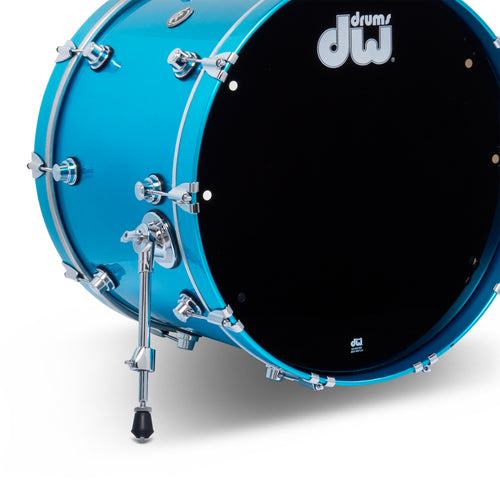 Blue drum with 'dw' logo on a white background