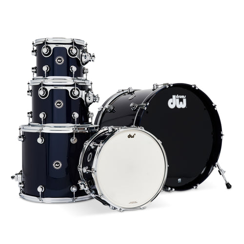 Drum Workshop DEKTLC05TBMBM DWe 5pc Shell Pack, Midnight Blue Metallic - View 1
