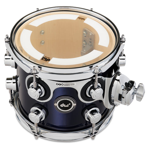 Drum Workshop DWe Rack Tom 7x8" - Midnight Blue Metallic, View 3
