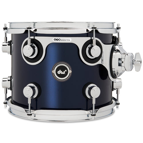 Drum Workshop DWe Rack Tom 8x10" - Midnight Blue Metallic, View 1
