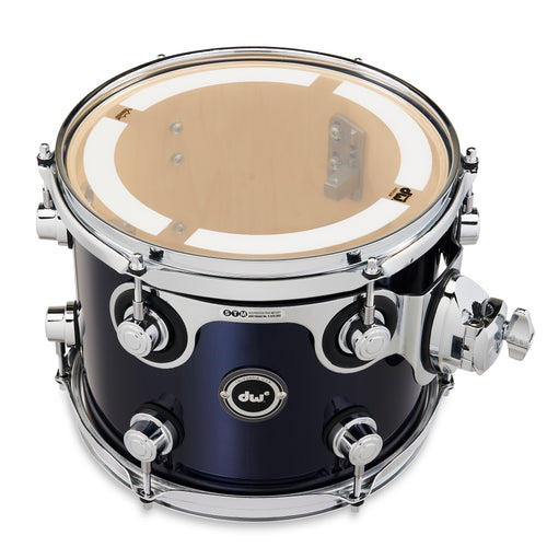 Drum Workshop DWe Rack Tom 8x10" - Midnight Blue Metallic, View 3