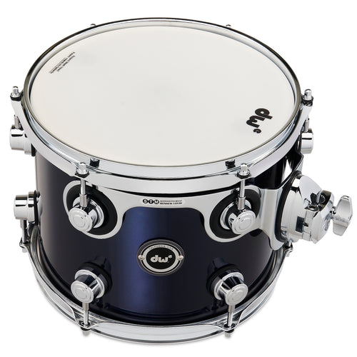 Drum Workshop DWe Rack Tom 8x10" - Midnight Blue Metallic, View 2