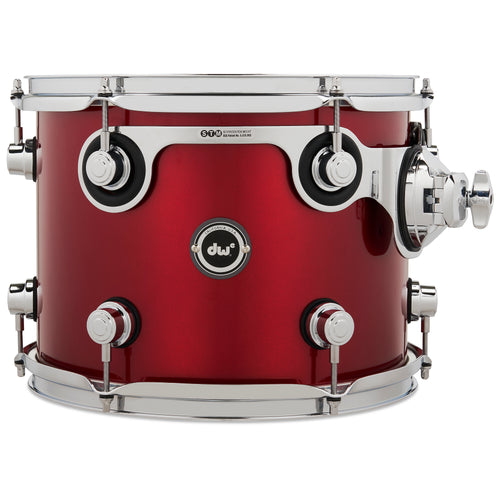 Drum Workshop DWe Rack Tom 9x12" - Black Cherry Metallic, View 1