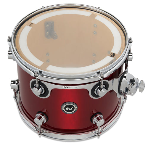 Drum Workshop DWe Rack Tom 9x12" - Black Cherry Metallic, View 3