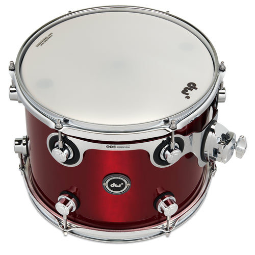 Drum Workshop DWe Rack Tom 9x12" - Black Cherry Metallic, View 2