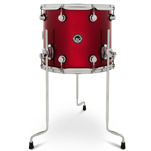 Drum Workshop DWe Floor Tom 12x14" - Black Cherry Metallic, View 1