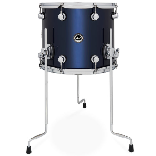 Drum Workshop DWe Floor Tom 12x14" - Midnight Blue Metallic, View 1