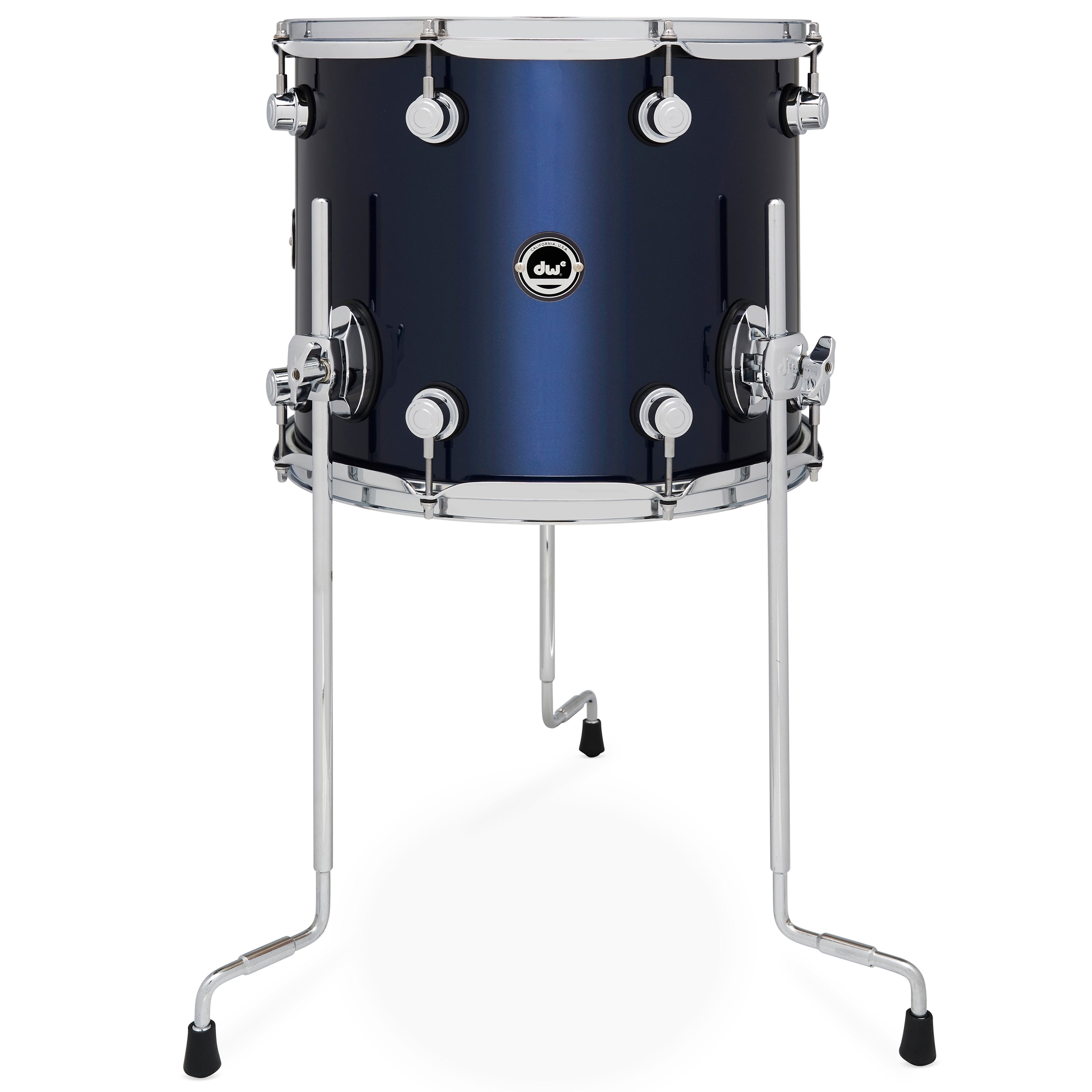 Drum Workshop DWe Floor Tom 12x14" - Midnight Blue Metallic, View 1