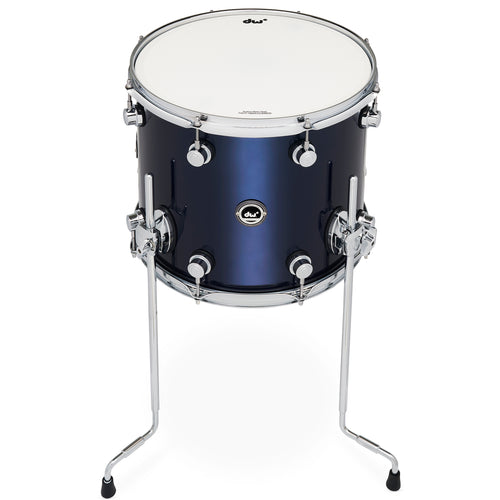 Drum Workshop DWe Floor Tom 12x14" - Midnight Blue Metallic, View 2