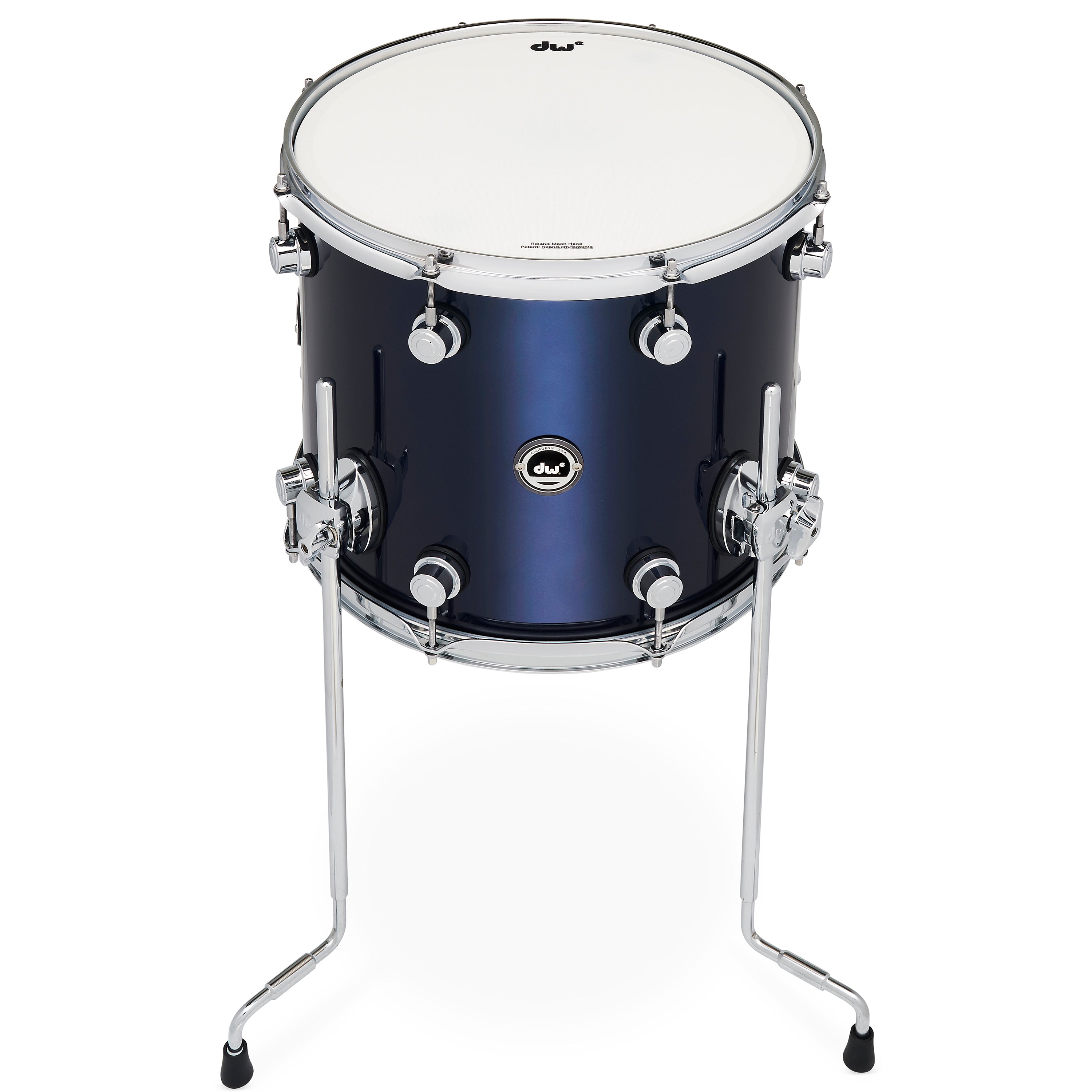 Drum Workshop DWe Floor Tom 12x14" - Midnight Blue Metallic, View 2