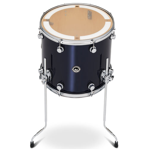 Drum Workshop DWe Floor Tom 14x16" - Midnight Blue Metallic, View 3