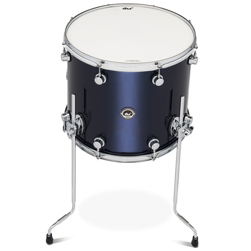 Drum Workshop DWe Floor Tom 14x16" - Midnight Blue Metallic, View 2
