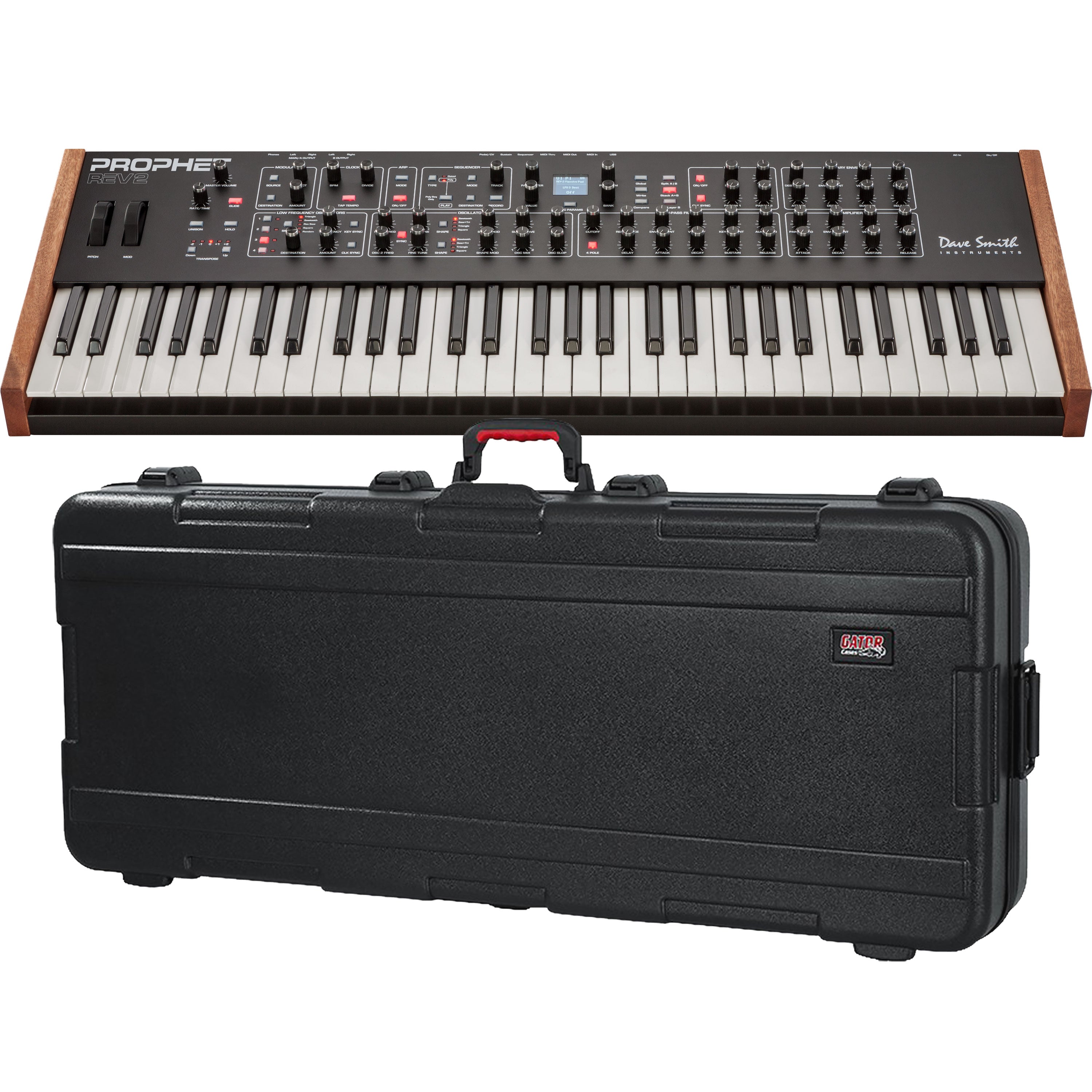 Dave Smith Instruments Sequential Prophet Rev2 16-Voice Synthesizer STAGE RIG