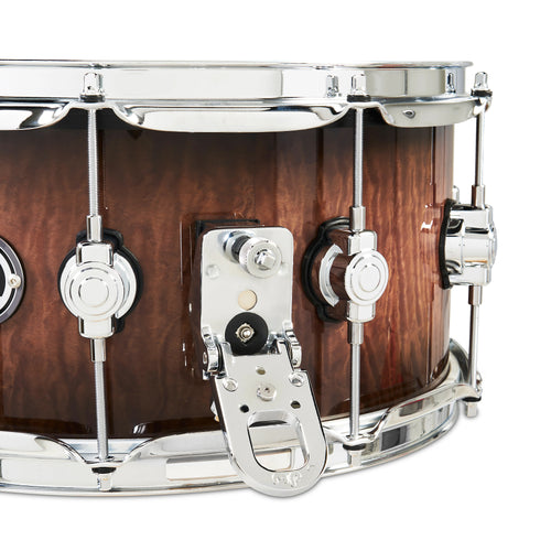 Drum Workshop DWe Snare 6.5x14" - Curly Maple Burst, View 4
