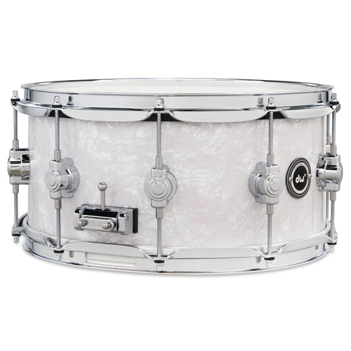 Drum Workshop DWe Snare 6.5x14" - White Marine Pearl, View 6
