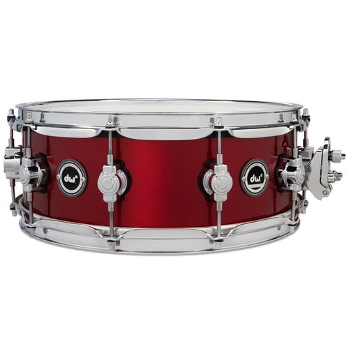 Drum Workshop DWe Snare 5x14" - Black Cherry Metallic, View 7