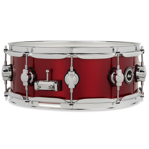 Drum Workshop DWe Snare 5x14" - Black Cherry Metallic, View 6