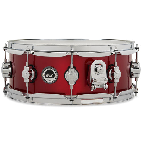 Drum Workshop DWe Snare 5x14" - Black Cherry Metallic, View 1