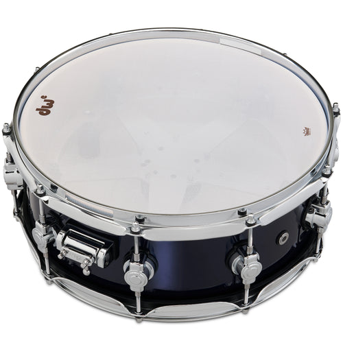 Drum Workshop DWe Snare 5x14" - Midnight Blue Metallic, View 5
