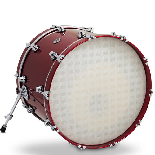 Drum Workshop DWe Bass Drum 16x22" - Black Cherry Metallic, View 2