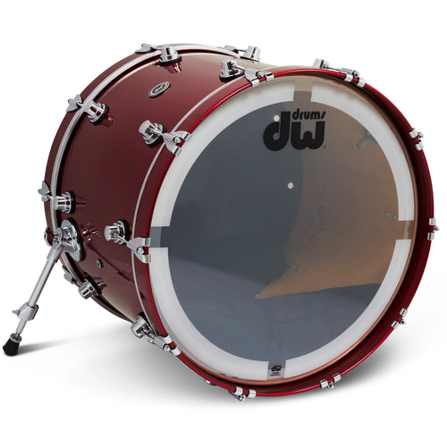 Drum Workshop DWe Bass Drum 16x22" - Black Cherry Metallic, View 3