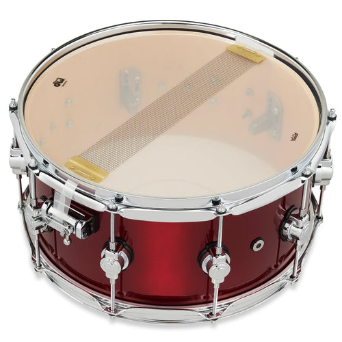 Drum Workshop DWe Snare 6.5x14" - Black Cherry Metallic, View 3