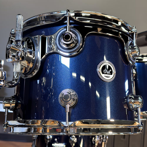 Drum Workshop DEKTLC04TAMBMCP DWe 4-Piece, Midnight Blue Metallic COMPLETE DRUM KIT - View 3