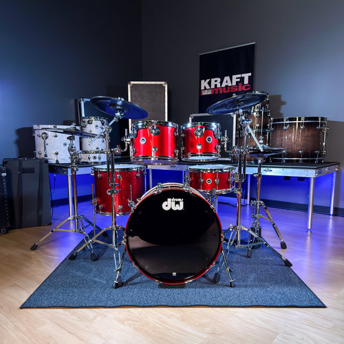 Drum Workshop DEKTLC05TBBCMCP DWe 5-Piece, Black Cherry Metallic COMPLETE DRUM KIT - View 2