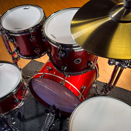 Drum Workshop DEKTLC05TBBCMCP DWe 5-Piece, Black Cherry Metallic COMPLETE DRUM KIT - View 10