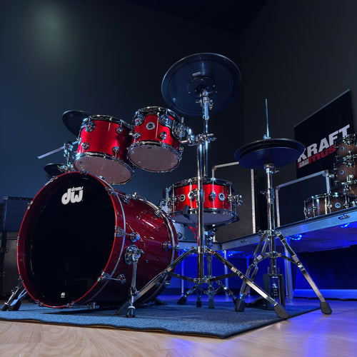 Drum Workshop DEKTLC05TBBCMCP DWe 5-Piece, Black Cherry Metallic COMPLETE DRUM KIT - View 4