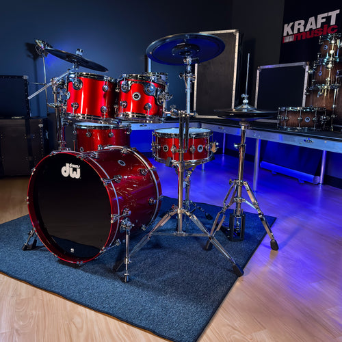 Drum Workshop DEKTLC05TBBCMCP DWe 5-Piece, Black Cherry Metallic COMPLETE DRUM KIT - View 15