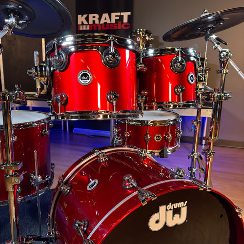 Drum Workshop DEKTLC05TBBCMCP DWe 5-Piece, Black Cherry Metallic COMPLETE DRUM KIT - View 6