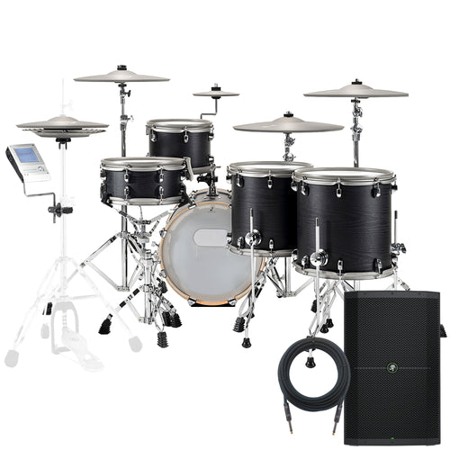 EFNOTE 5X Electronic Drum Set - Black Oak MONITOR KIT