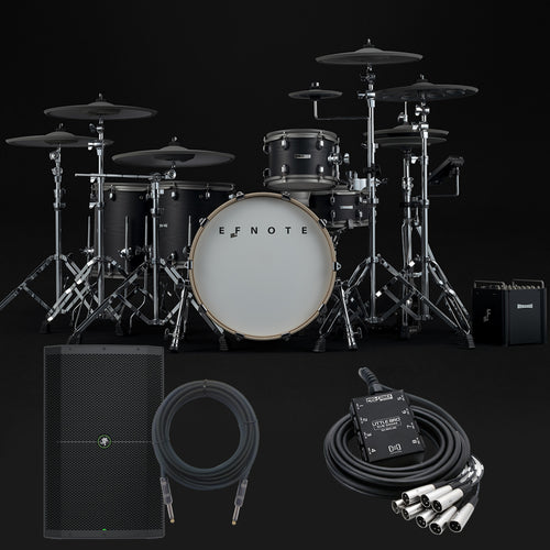 EFNOTE PRO 703X Electronic Drum Set - Black Oak MONITOR KIT