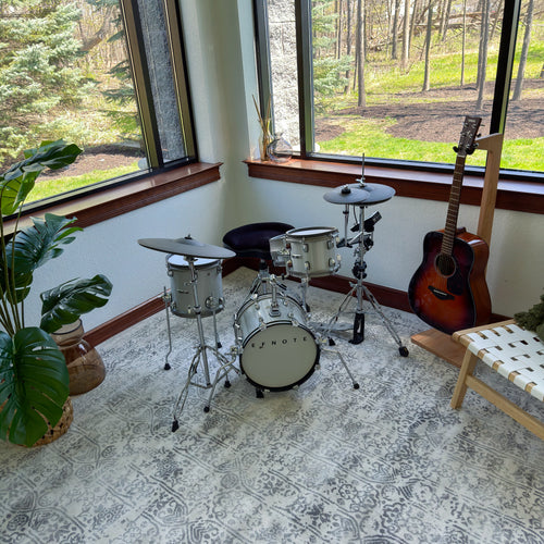 EFNOTE MINI Electronic Drum Set - White Sparkle - View 3