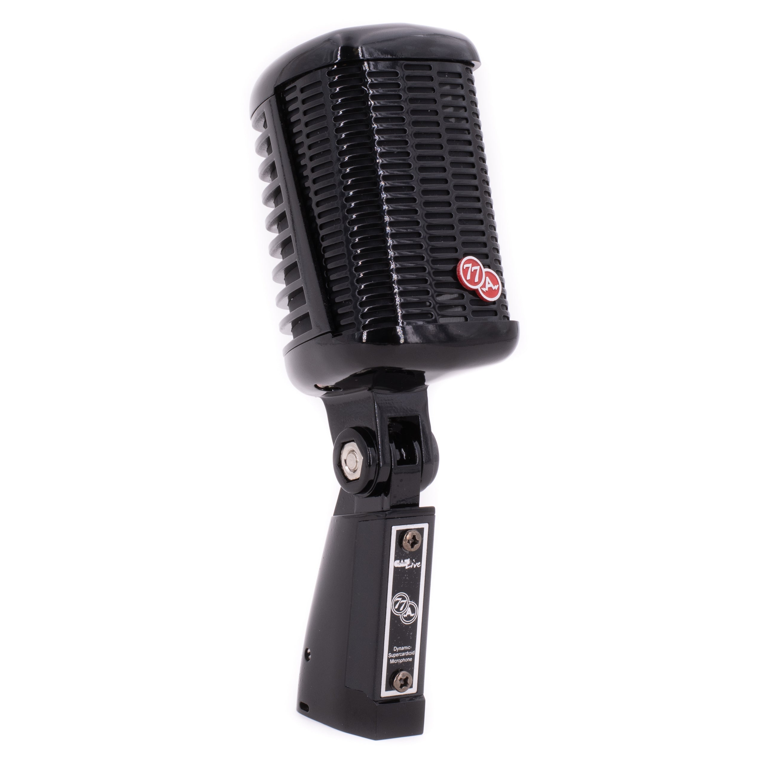 CAD A77 Vintage Supercardioid Microphone - Gloss Black, View 3
